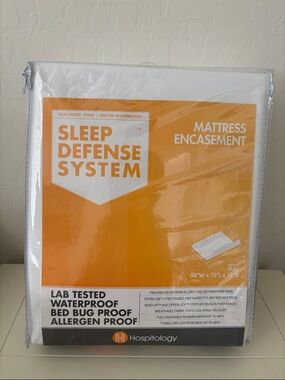Sleep Defense System Full Mattress Encasement - White by